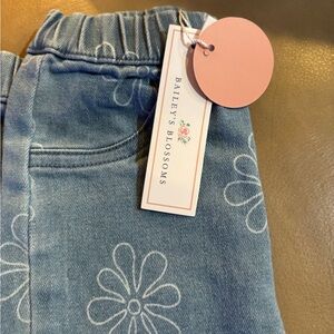 Bailey's Blossoms Kids Floral Blue Jeans